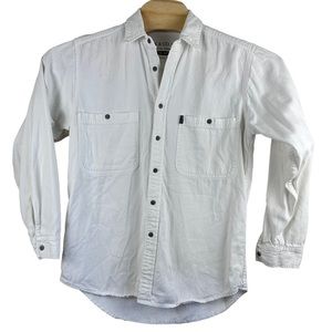 Maryk & Co men’s‎ white denim shirt size M-L